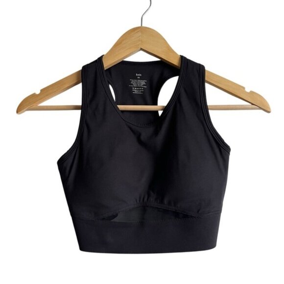 Knix Momenta Racerback Sports Bra XS Black - Picture 2 of 9